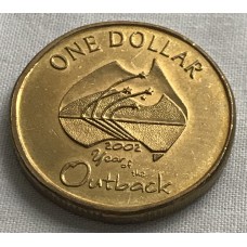 AUSTRALIA 2002 . ONE 1 DOLLAR COIN . YEAR OF THE OUTBACK